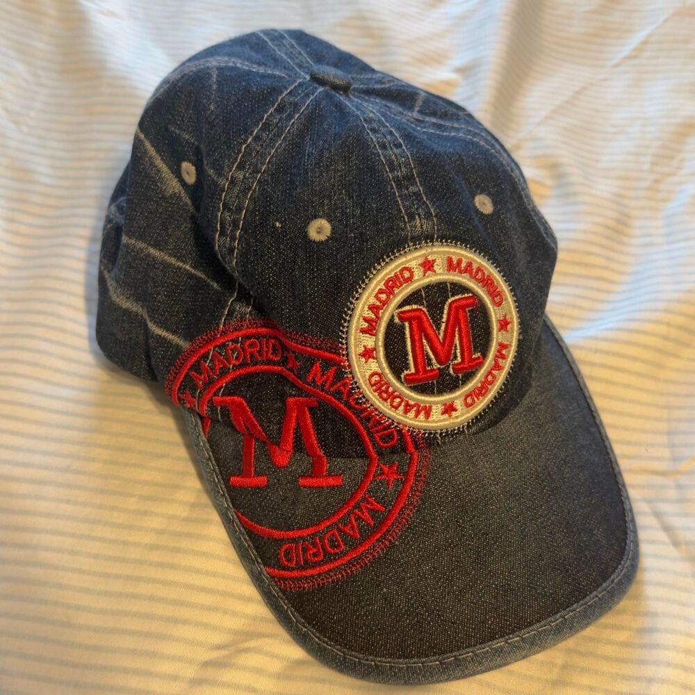 Robin Ruth Madrid Denim Adjustable Strapback Baseball Cap Hat #denim